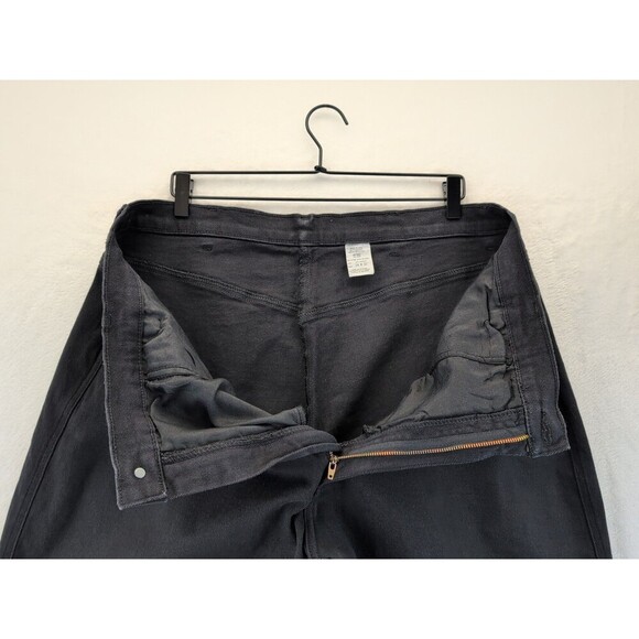 VTG Roper Black Jeans Womens 24X32 Made in USA 80s 90s Western Wide Leg - Picture 12 of 14